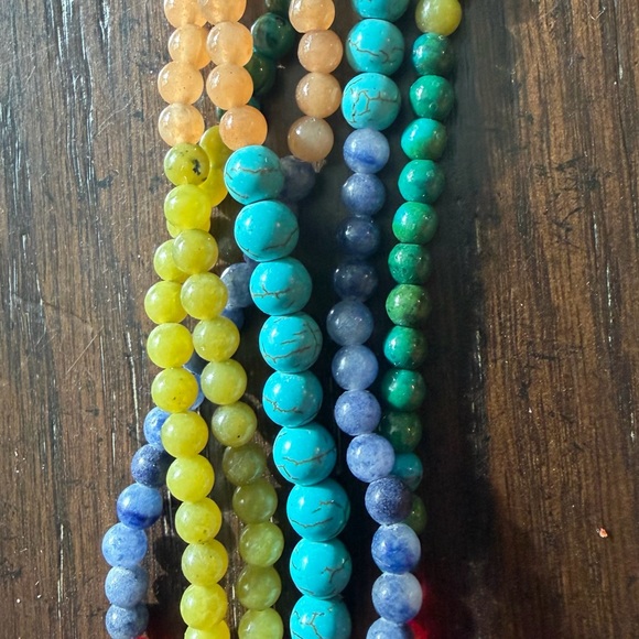 Multicolor Beaded Necklace - Picture 2 of 4